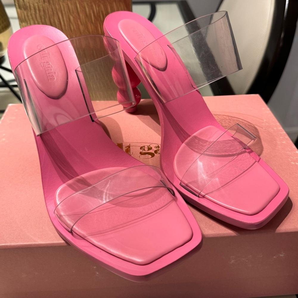 Cult Gaia pink heels